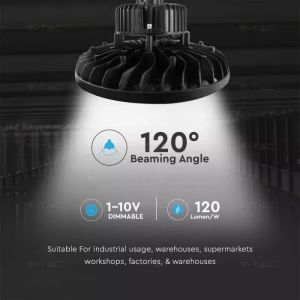 LED Highbay SAMSUNG CHIP - 100W ALU Black Body 120LM/W 6400K