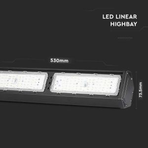 LED Linear Highbay SAMSUNG CHIP - 100W Black Body 120`D 4000K 120LM/W