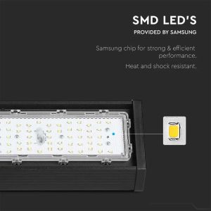 LED Linear Highbay SAMSUNG CHIP - 100W Black Body 120`D 4000K 120LM/W