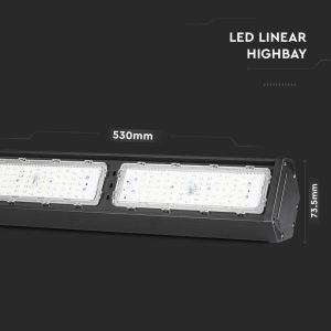 LED Linear Highbay SAMSUNG CHIP - 100W Black Body 120`D 6400K 120LM/W