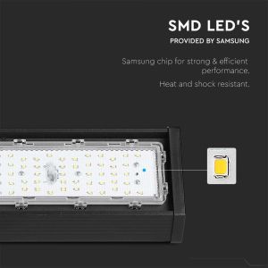 LED Linear Highbay SAMSUNG CHIP - 100W Black Body 120`D 6400K 120LM/W