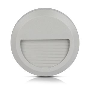 2W LED Step Light Grey Body Round 4000K