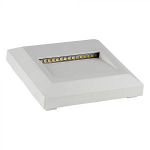 2W LED Step Light White Body Square 4000K