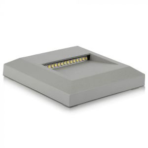 2W LED Step Light Grey Body Square 4000K