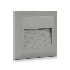 2W LED Step Light Grey Body Square 3000K