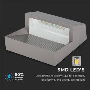 3W LED Step Light Grey Body Square 4200k