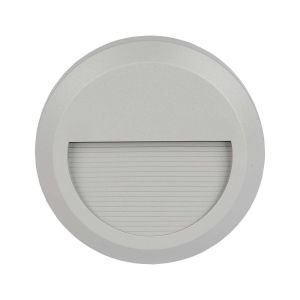 2W LED Step Light Grey Body Round 3000K