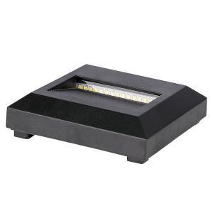 2W LED Step Light Black Body Square 4000K