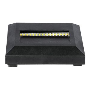 2W LED Step Light Black Body Square 4000K