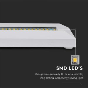 3W LED Step Light White Body Round Рectangular 4000K