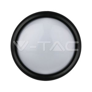 8W Dome Light Round Black Body 3000K IP66