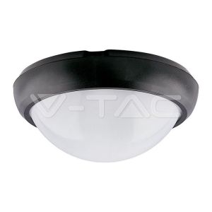 8W Dome Light Round Black Body 3000K IP66