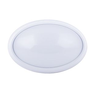 8W Dome Light Oval White Body 3000K IP66