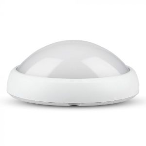 8W Dome Light Oval White Body 3000K IP66