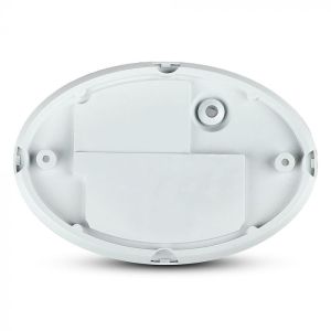 8W Dome Light Oval White Body 3000K IP66