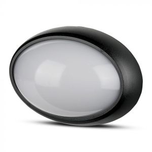 8W Dome Light Oval Black Body 4000K IP66