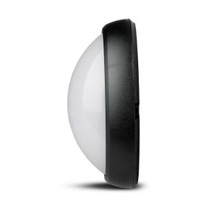 8W Dome Light Oval Black Body 4000K IP66