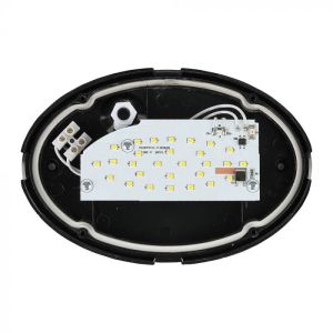 8W Dome Light Oval Black Body 4000K IP66