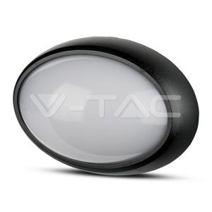 8W Dome Light Oval Black Body 6400K IP66