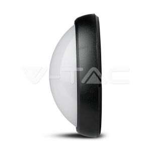 12W LED Full Oval Ceiling Lamp Black Body IP54 3000K