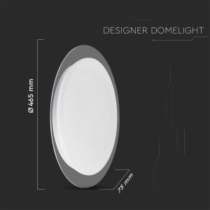 20W-40W-20W LED Domelight With Remote Control CCT Changeable Φ400 70mm Starry Cover