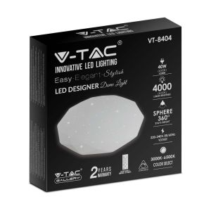 20W-40W-20W LED Domelight With Remote Control CCT Changeable Φ350 Diamond Cover