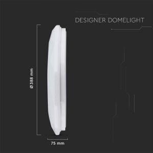 20W-40W-20W LED Domelight With Remote Control CCT Changeable Φ350 Diamond Cover