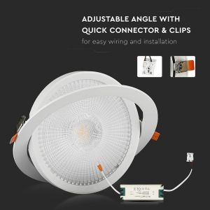 LED Downlight - SAMSUNG CHIP 20W Movable 6400K