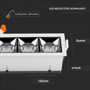 LED Downlight - SAMSUNG CHIP 12W SMD Reflector 12'D 5700K