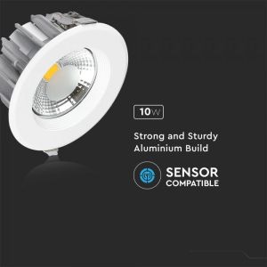 10W LED COB Downlight Round A++ 120Lm/W 3000K