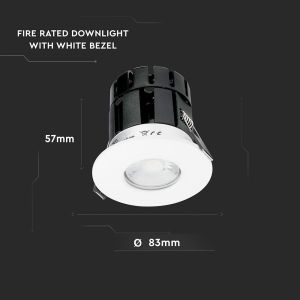 10W LED Downlight Bluetooth Fire Rated CCT Changeable Dimmable IP65