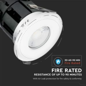 10W LED Downlight Bluetooth Fire Rated CCT Changeable Dimmable IP65