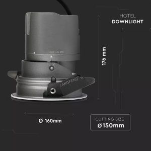 35W LED COB Hotel Downlight 24'D 3000K