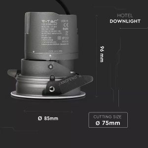 10W LED COB Hotel Downlight 24'D 3000K