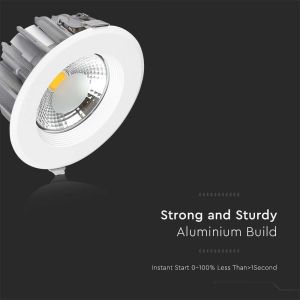 30W LED COB Downlight Reflector A++ Round 4500K