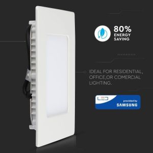 6W LED Panel Premium SAMSUNG CHIP Square 3000K