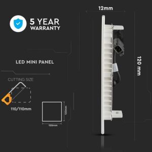 6W LED Panel Premium SAMSUNG CHIP Square 3000K