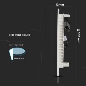 24W LED Panel Premium SAMSUNG CHIP Round 4000K