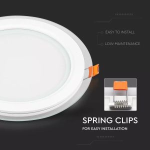 6W LED Panel Downlight Glass - Round 6400K