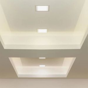 12W LED Panel Downlight Glass - Square 6400K