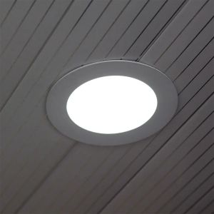 12W LED Panel Downlight Glass - Round 6400K