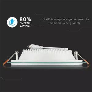 18W LED Panel Downlight Glass - Round 6400K