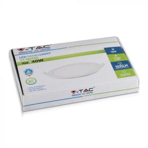 18W LED Premium Panel Downlight - Round 3000K