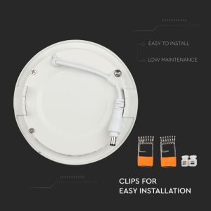 18W LED Premium Panel Downlight - Round 3000K