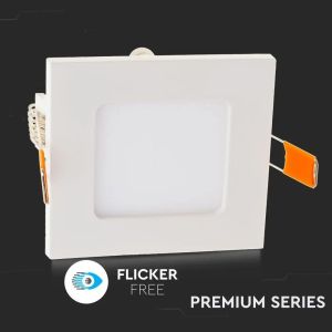 6W LED Premium Panel Downlight - Square 3000K