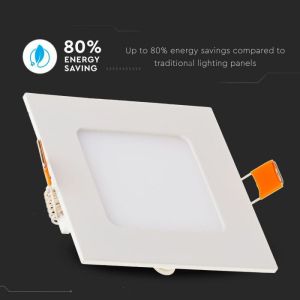 6W LED Premium Panel Downlight - Square 4000K