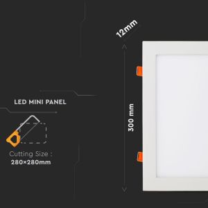 24W LED Premium Panel Downlight - Square 4000K