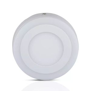 6W+2W LED Surface Panel Downlight - Round 3000K EMC+CR80