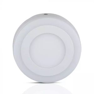 6W+2W LED Surface Panel Downlight - Round 4500K EMC+CR80