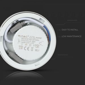 6W LED Surface Panel Downlight Premium - Round 3000K